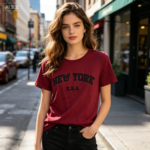 Women’s NEW YORK U.S.A Print T-Shirt - Image 3