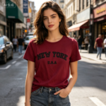 Women’s NEW YORK U.S.A Print T-Shirt - Image 2