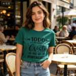 Women's T-Shirt, Inspirational Faith Tee - Image 3